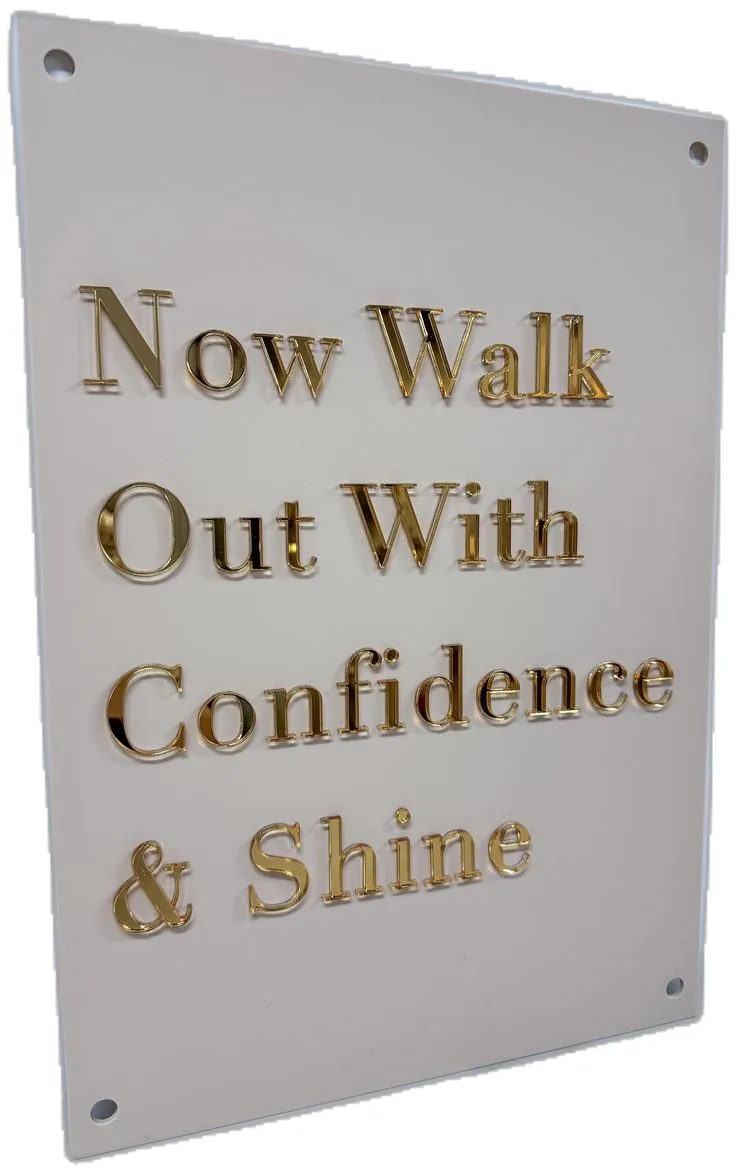 Campaign flyer: let your confidence shine