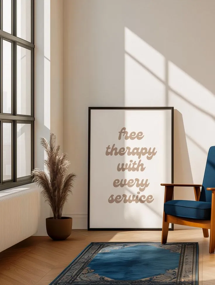 Campaign flyer about beauty as therapy