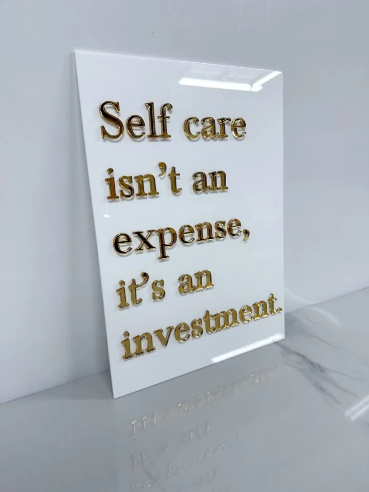 Campaign flyer about self care
