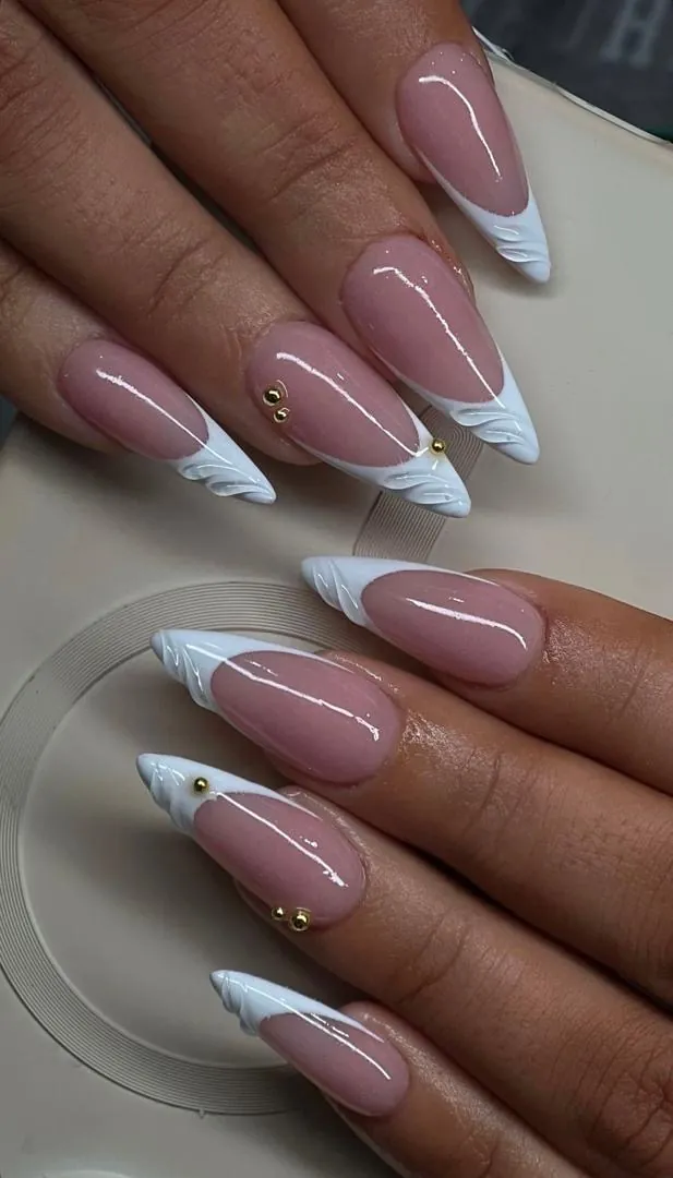 French finish nail set from the CRYSTAL nail atelier